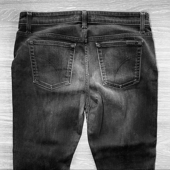 JOES' JEANS DISTRESSED ROCK EMO SKINNY JEANS ANKLE BLACK LARGE 30 - Picture 3 of 8